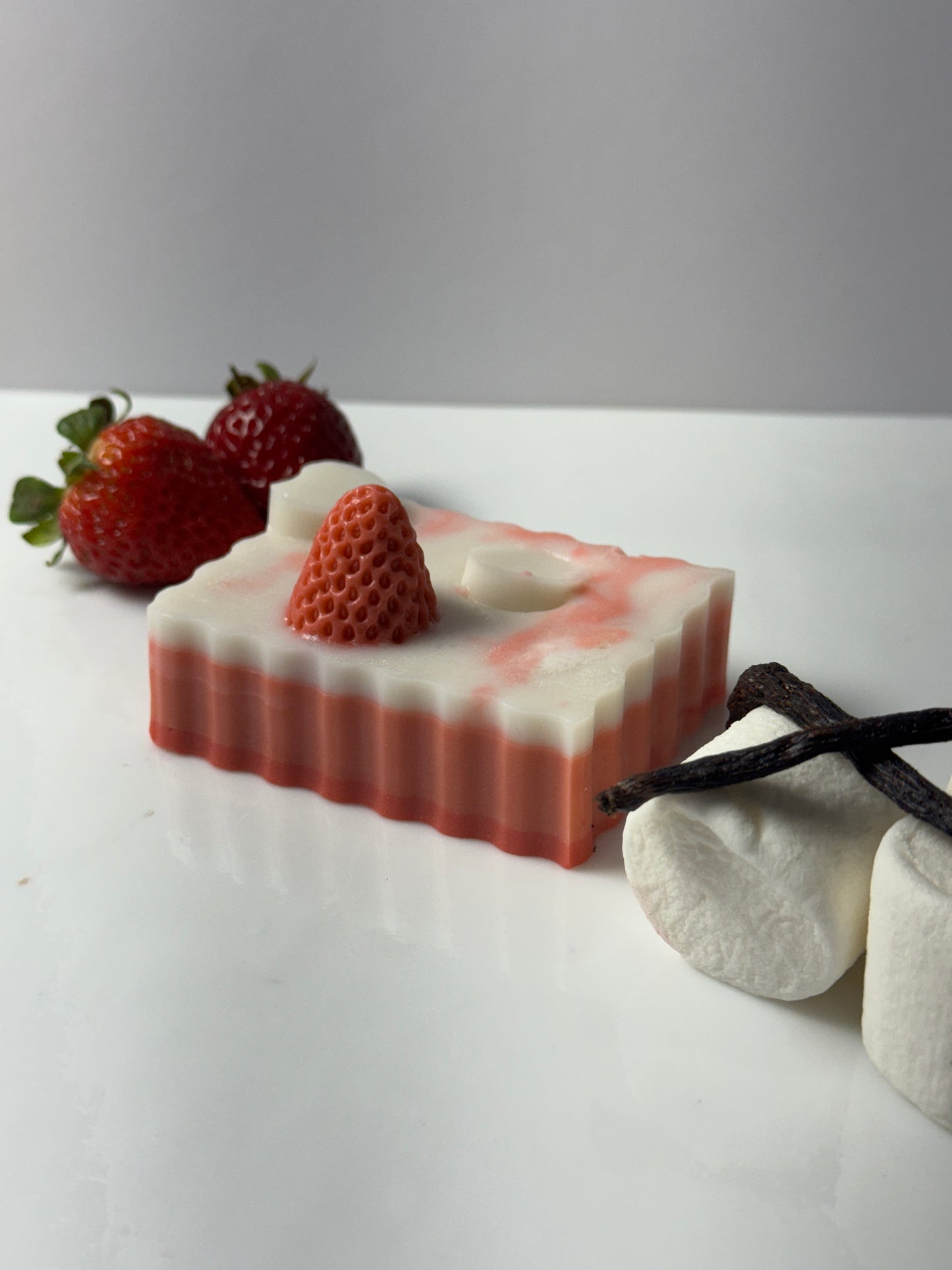 Fluffy Strawberry Marshmallow | Goats Milk Soap Bar