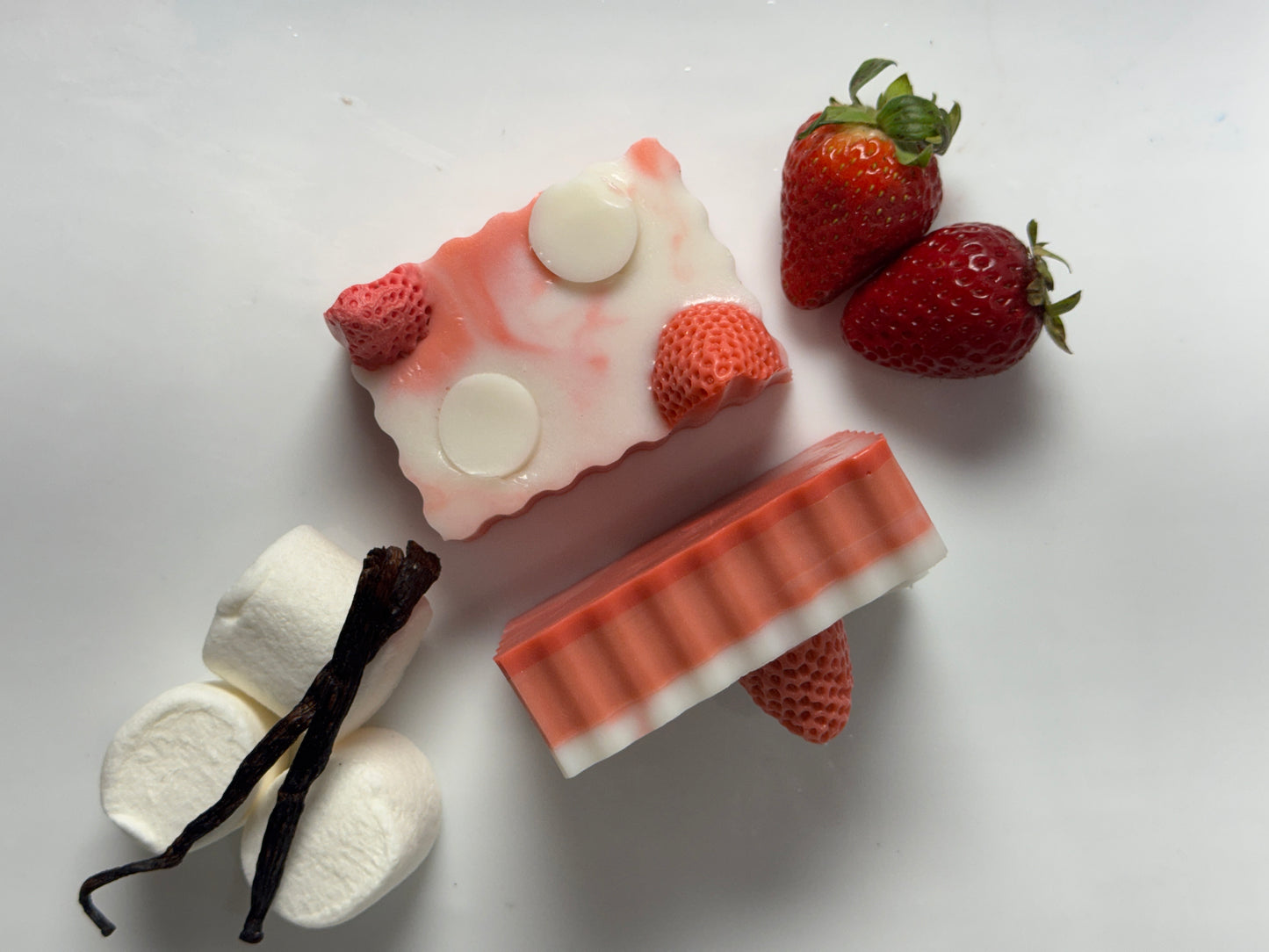 Fluffy Strawberry Marshmallow | Goats Milk Soap Bar